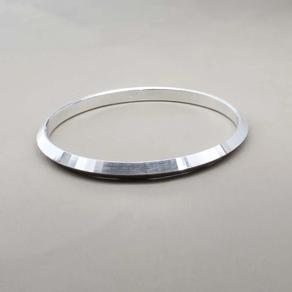 Real Fine Silver Men's Bangle