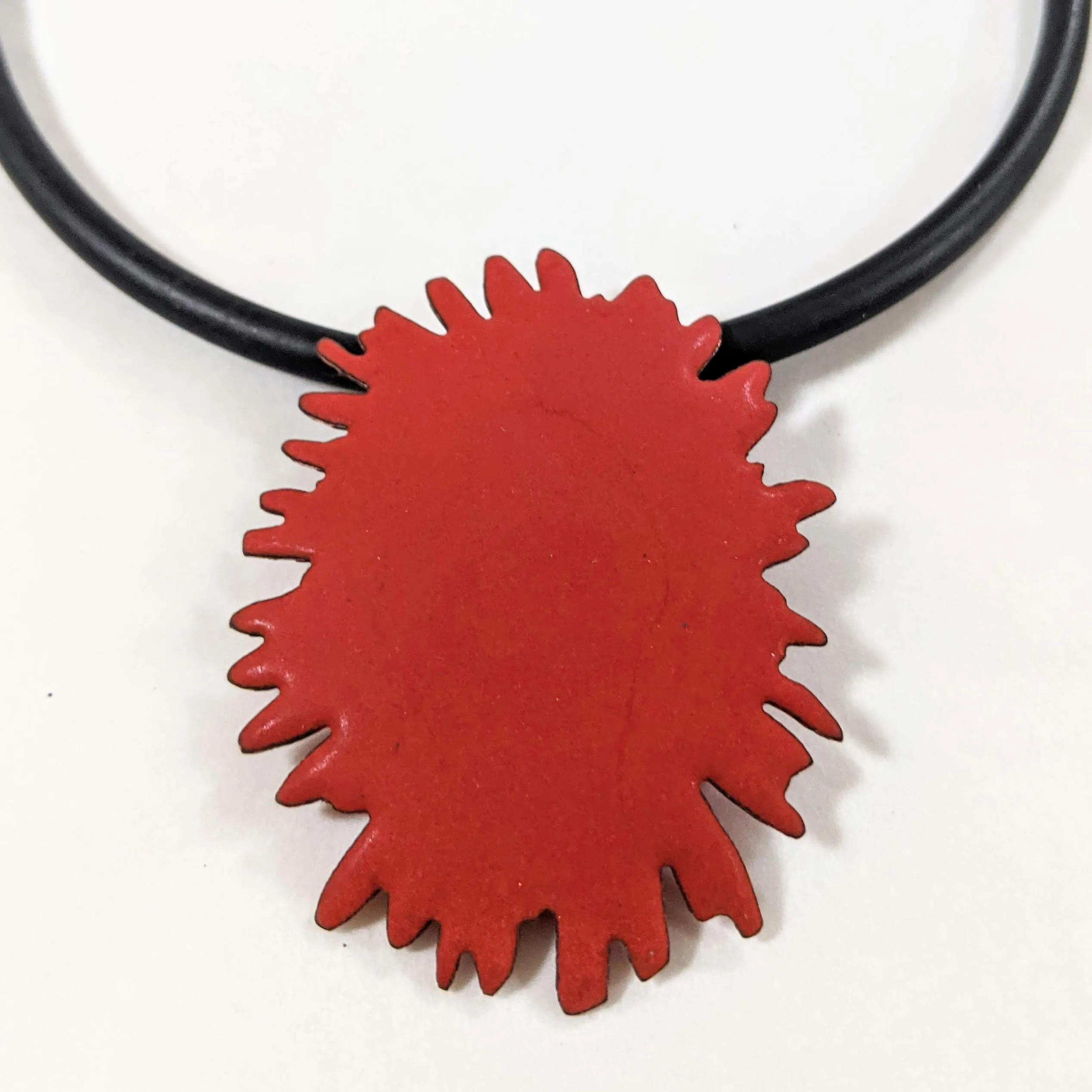 Red Splat Pendant