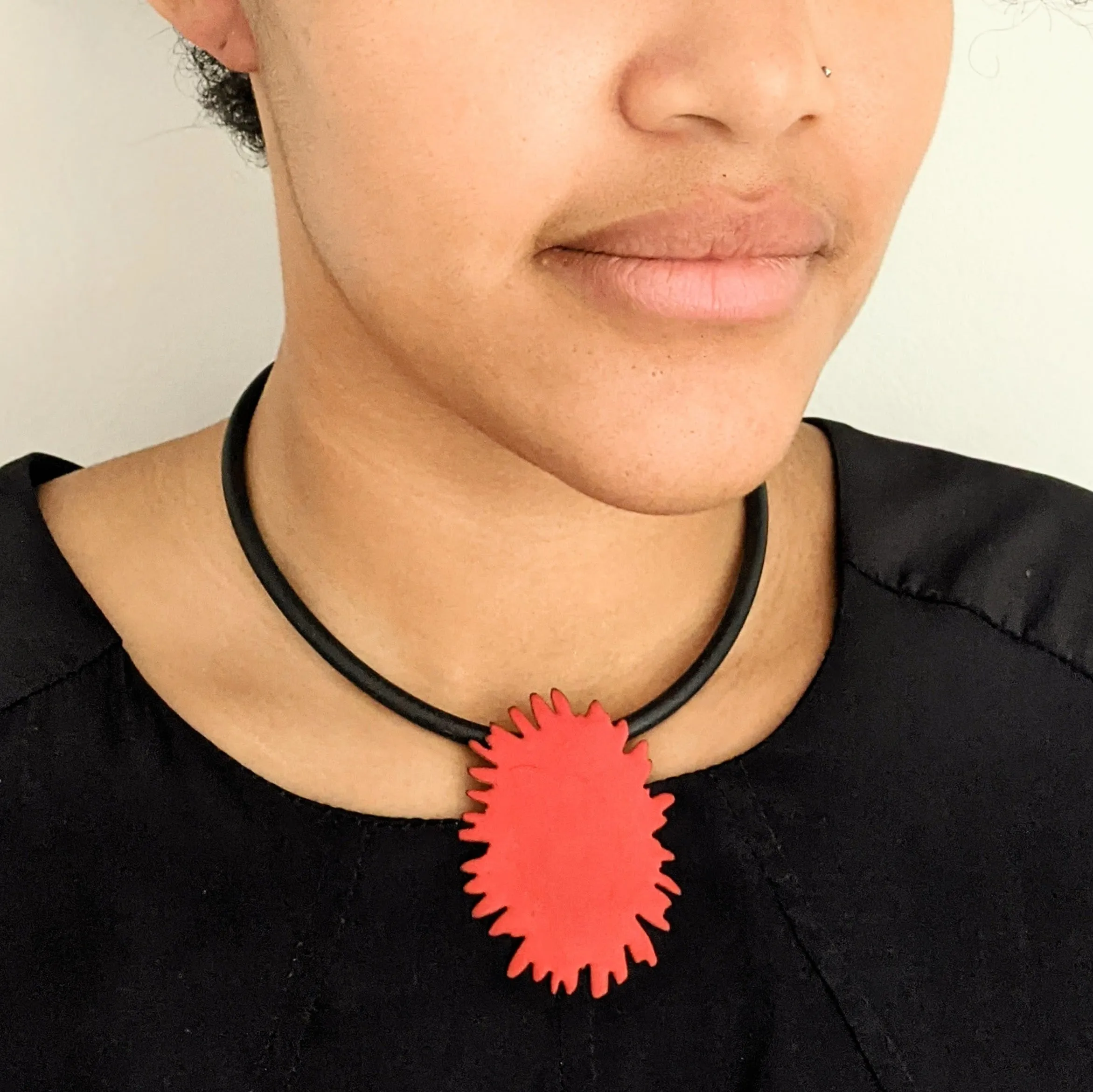 Red Splat Pendant