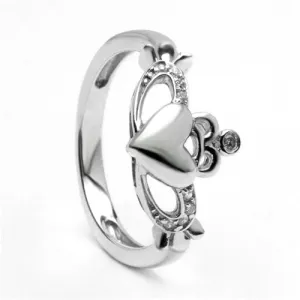 Retired Ladies Silver Claddagh Ring LS-BR122