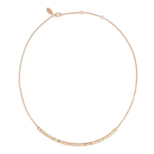 Rose Gold Cube Necklace