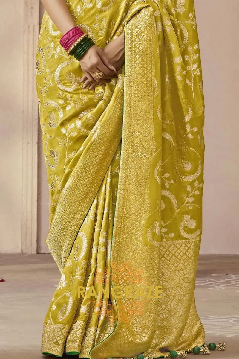 Royal Amethyst: Designer Banarasi Silk Saree