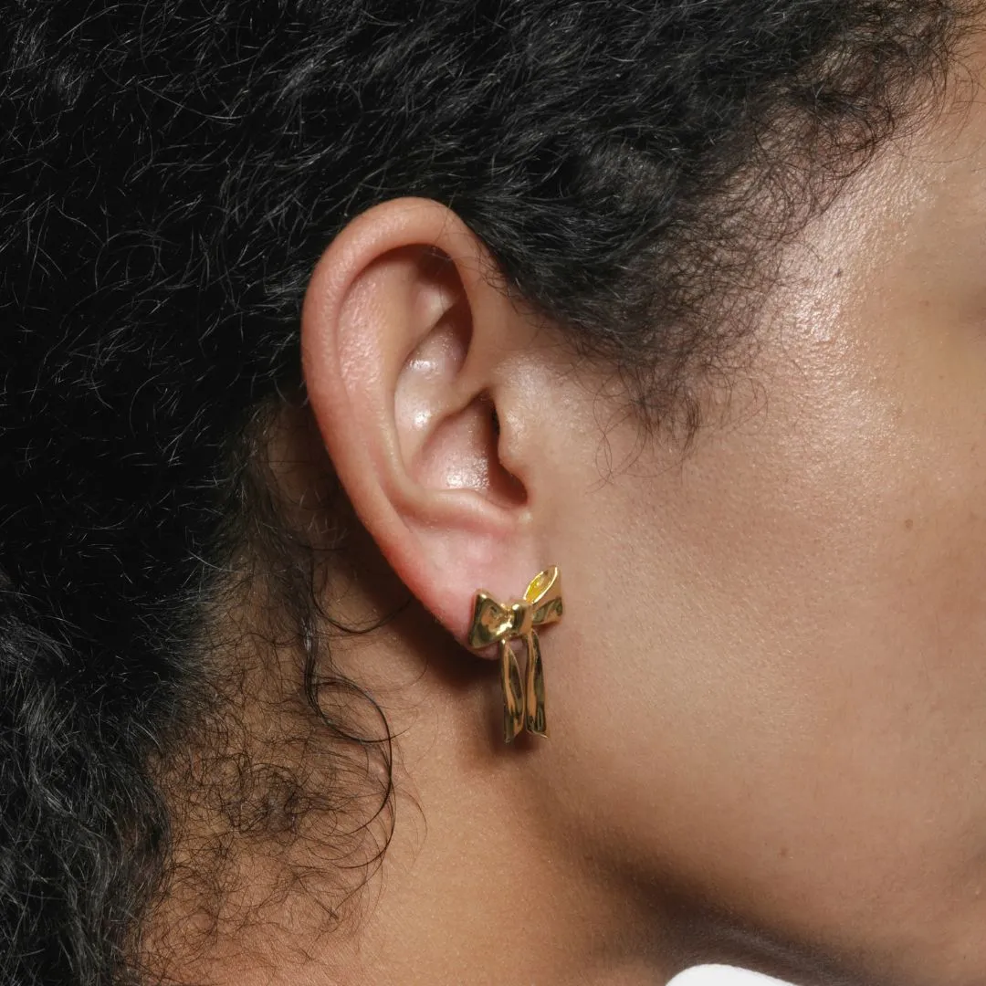 Ruby Stud Earrings (Gold)
