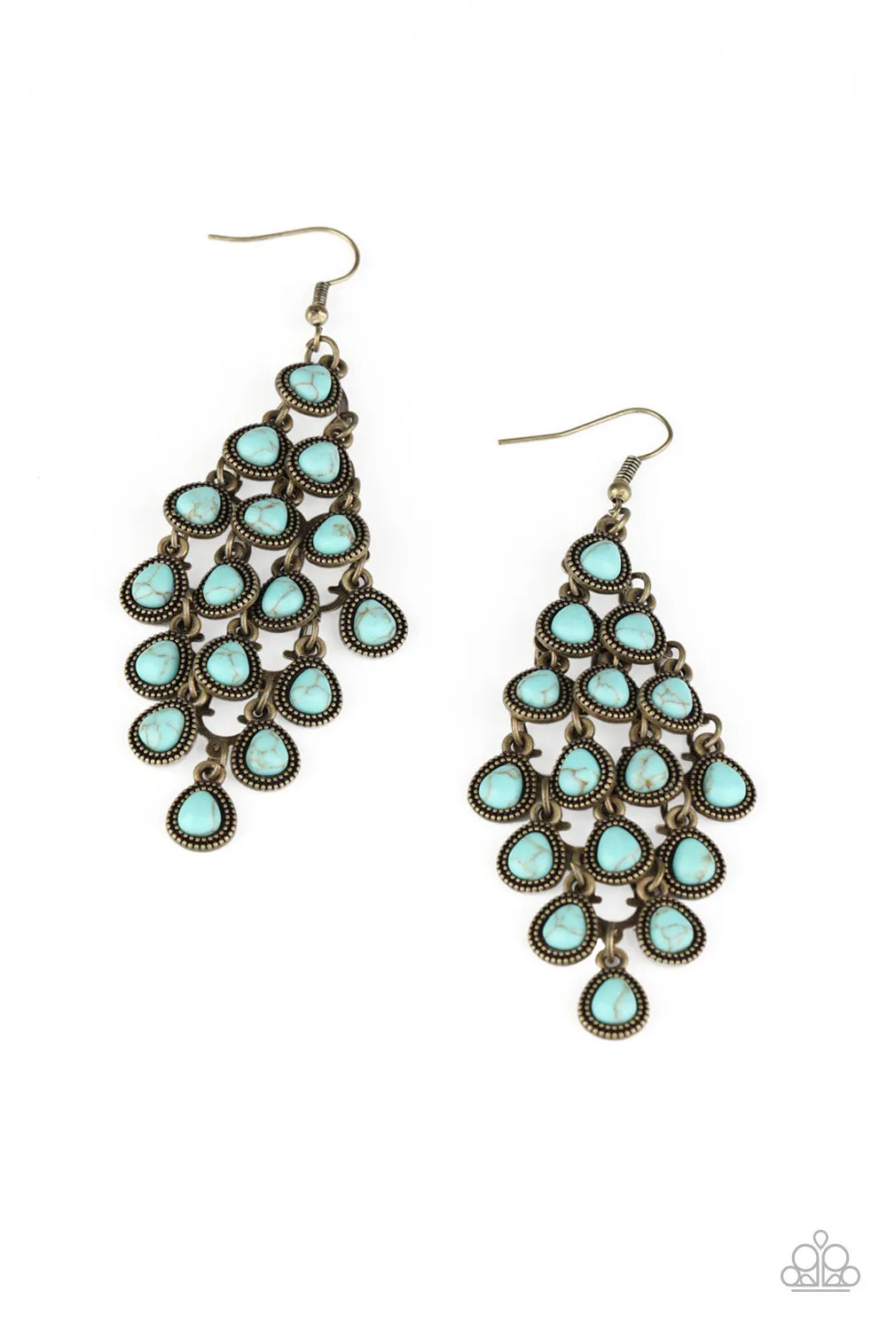 Rural Rainstorms - Brass - Paparazzi Accessories