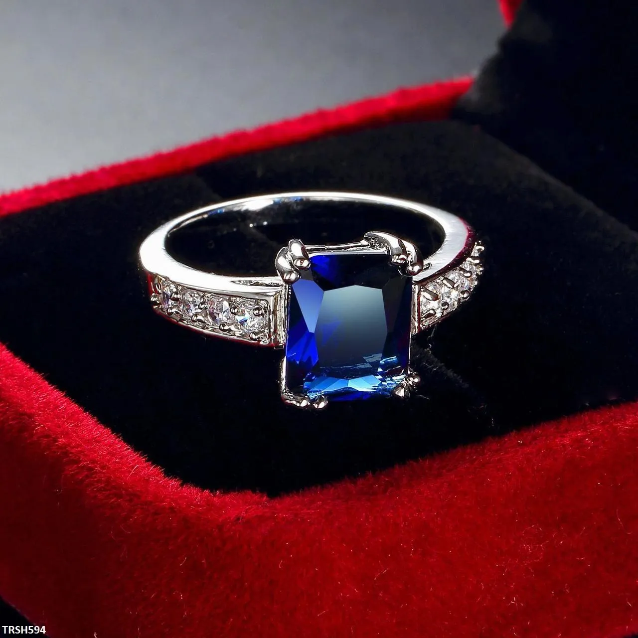 Sapphire Baguette Ring