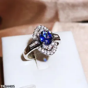 Sapphire Oval Step Adjustable Ring