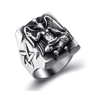 Satanic Baphomet Ring