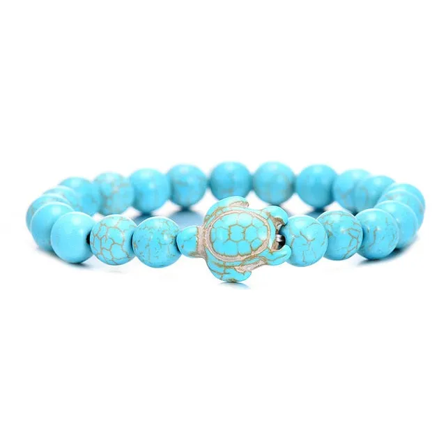 Save Sea Turtle Jewelry | Classic Stone Sea Turtle Bracelet