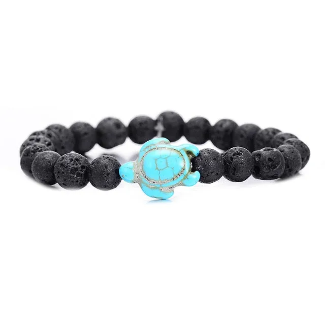 Save Sea Turtle Jewelry | Classic Stone Sea Turtle Bracelet