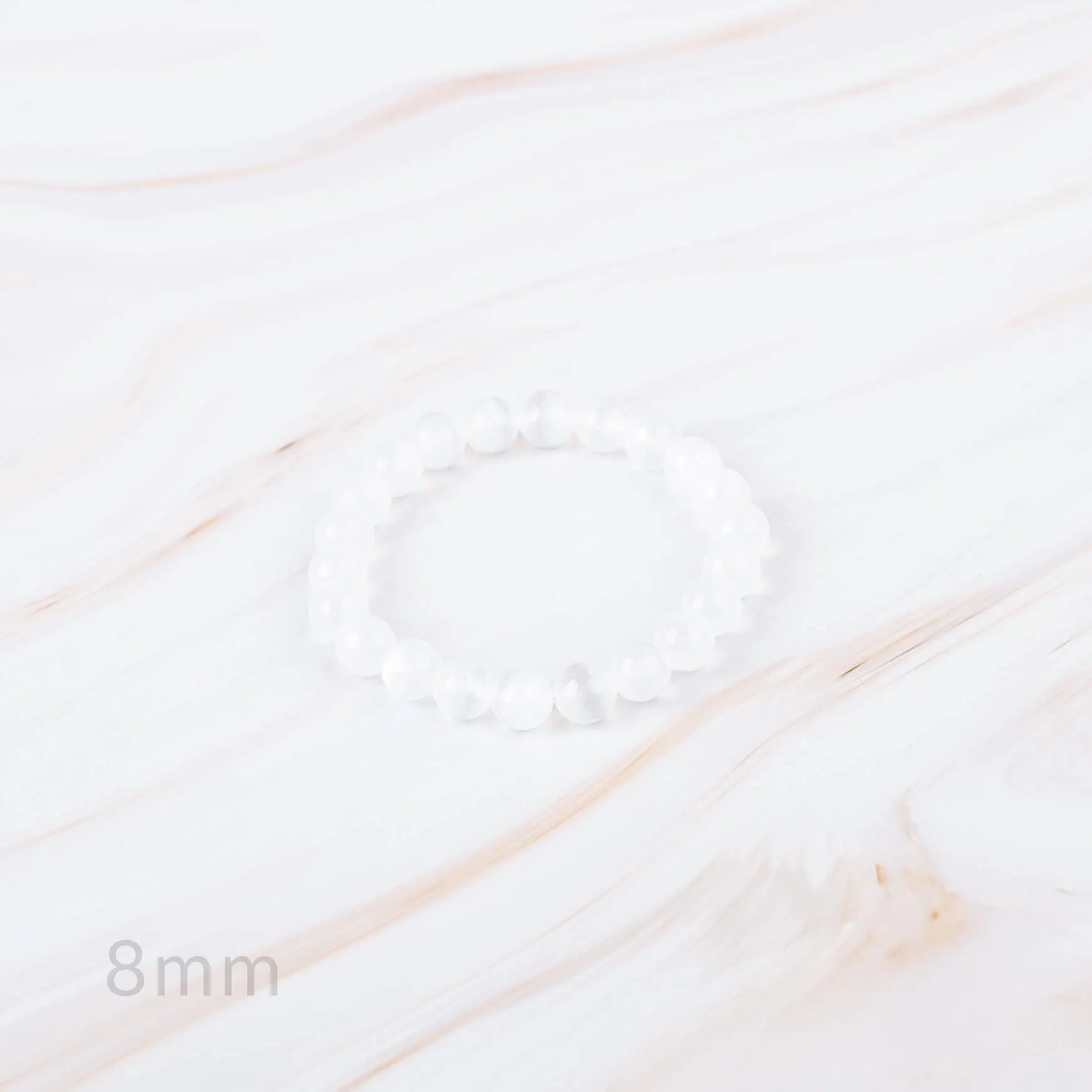 Selenite Beaded Bracelet