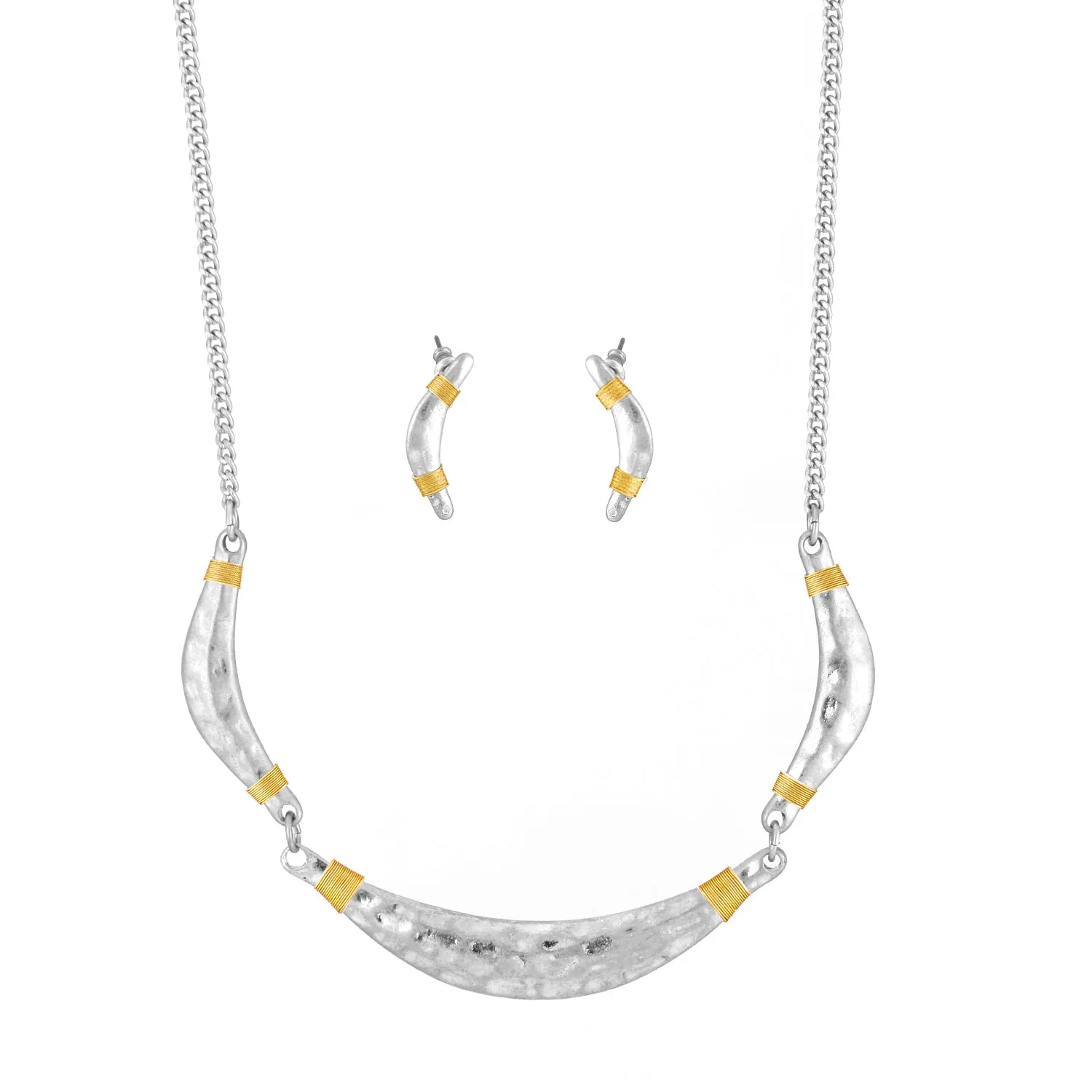 SILVER EARRINGS AND NECKLACES SIL #HNN E123461SIL