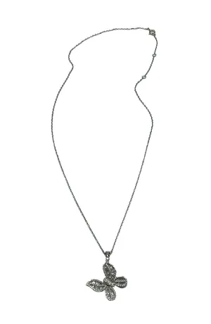 Silver Large Butterfly Necklace