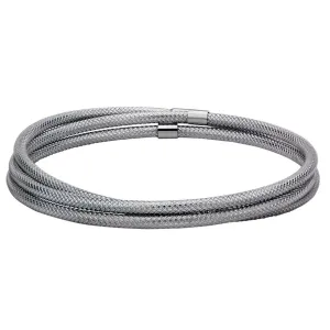 Silver Tone Stainless Steel Connected Three Kadaa Set