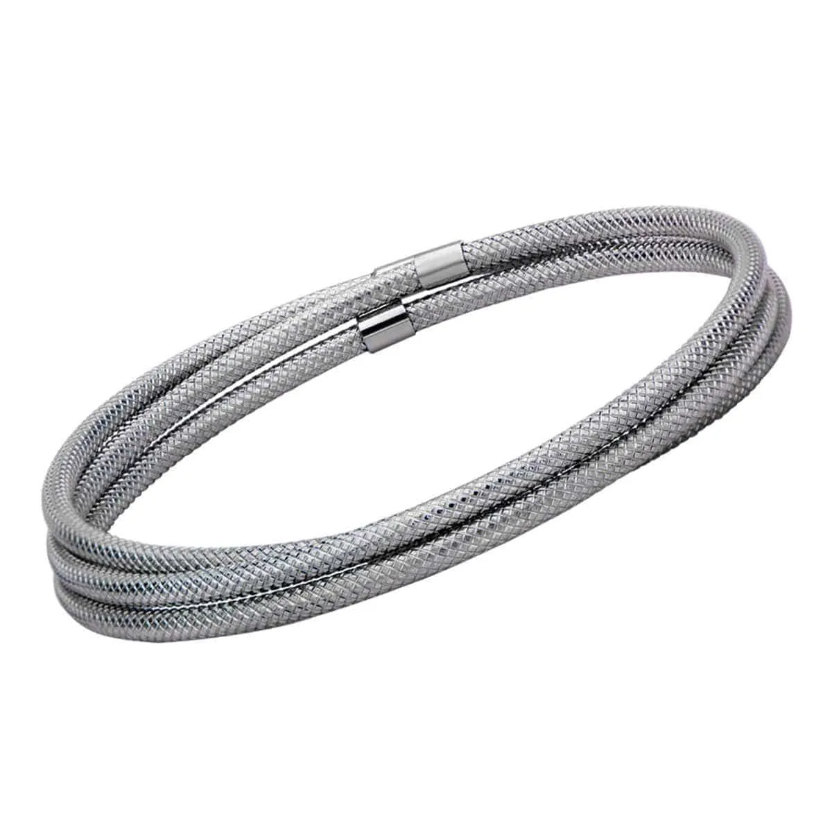 Silver Tone Stainless Steel Connected Three Kadaa Set