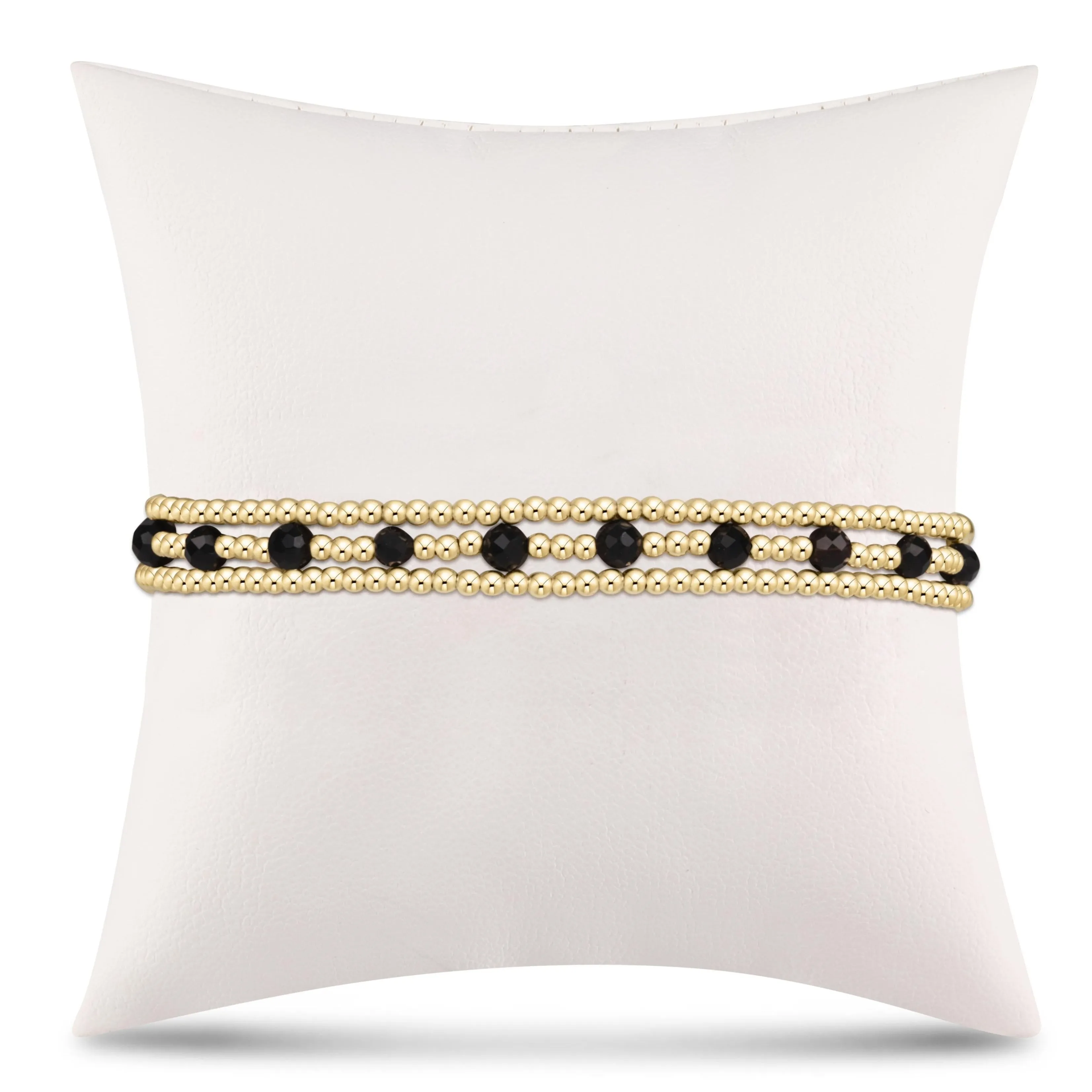 Simply Classic Sincerity Stack - Faceted Onyx Bssiclsinfox