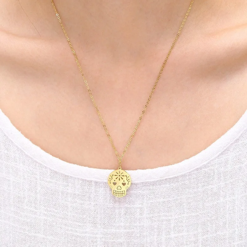 Skeleton Necklace Stainless Steel
