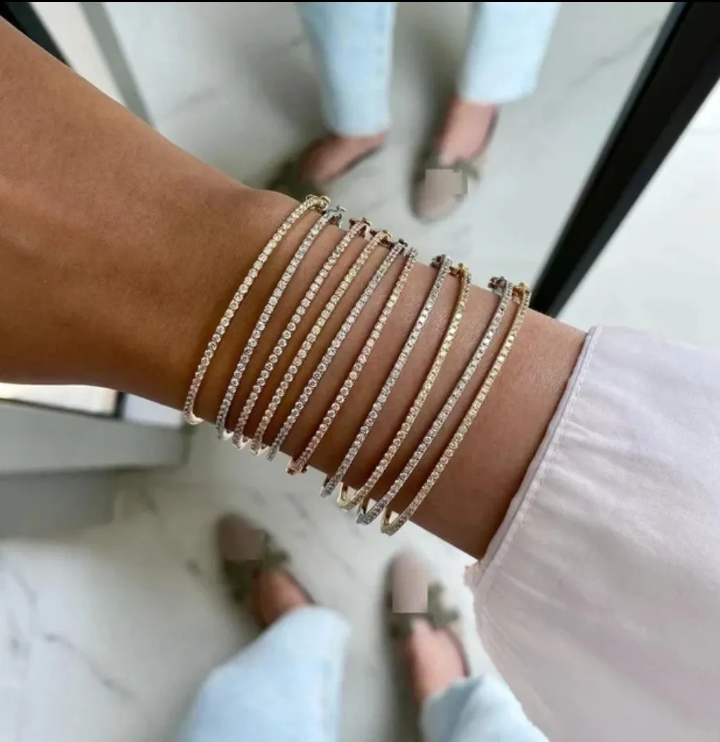 Stackable Cubic Zirconia Bracelet Bangle Zirconite. 501B28058