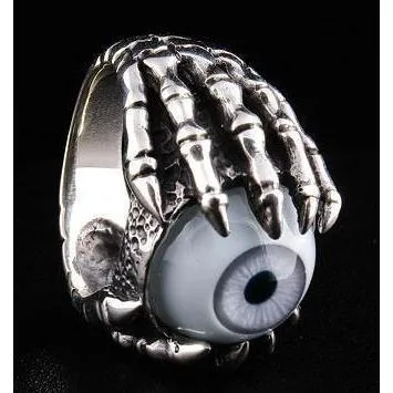 Sterling Silver Eyeball Ring