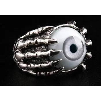 Sterling Silver Eyeball Ring