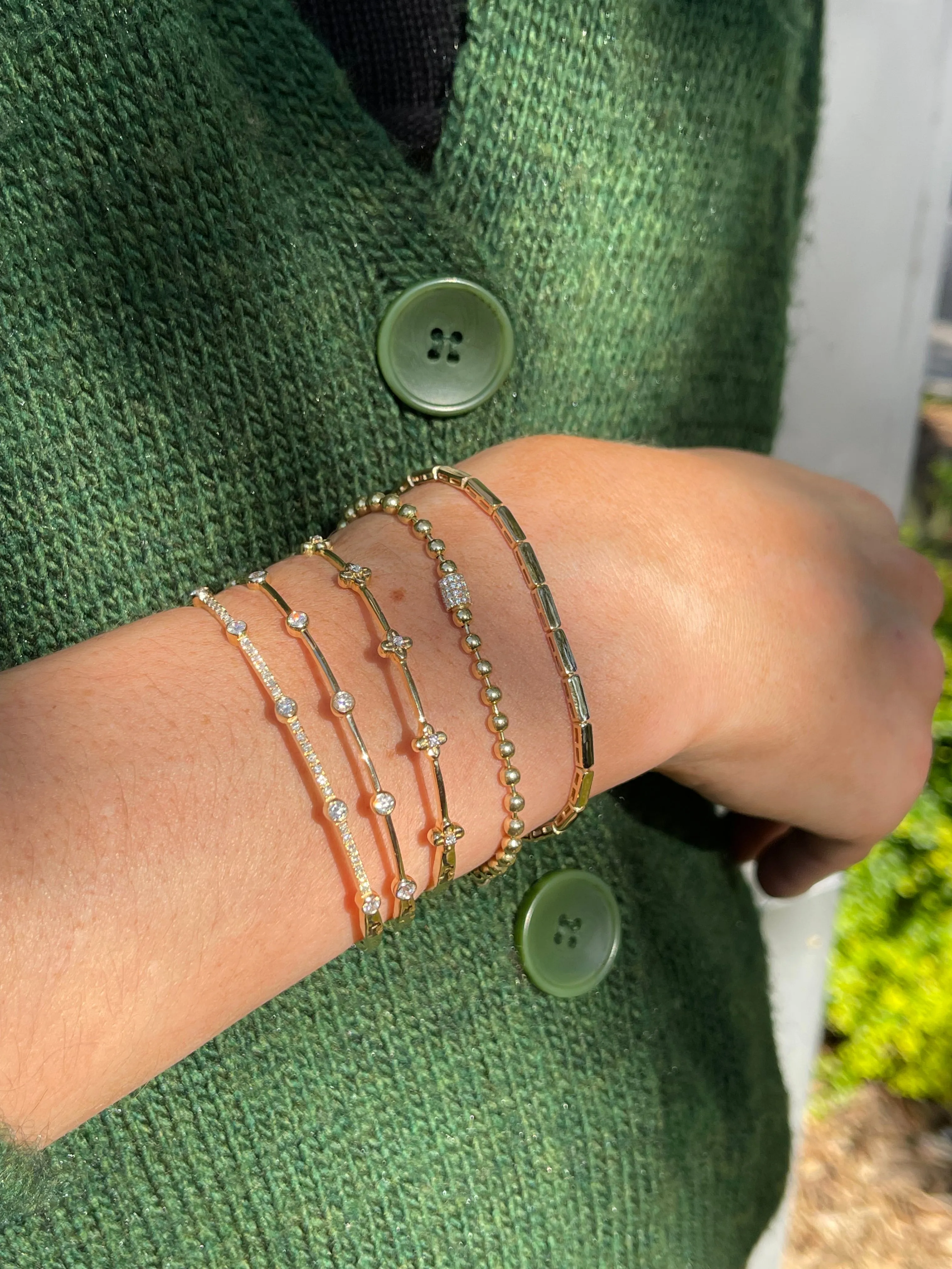 Stones Bangle Bracelet
