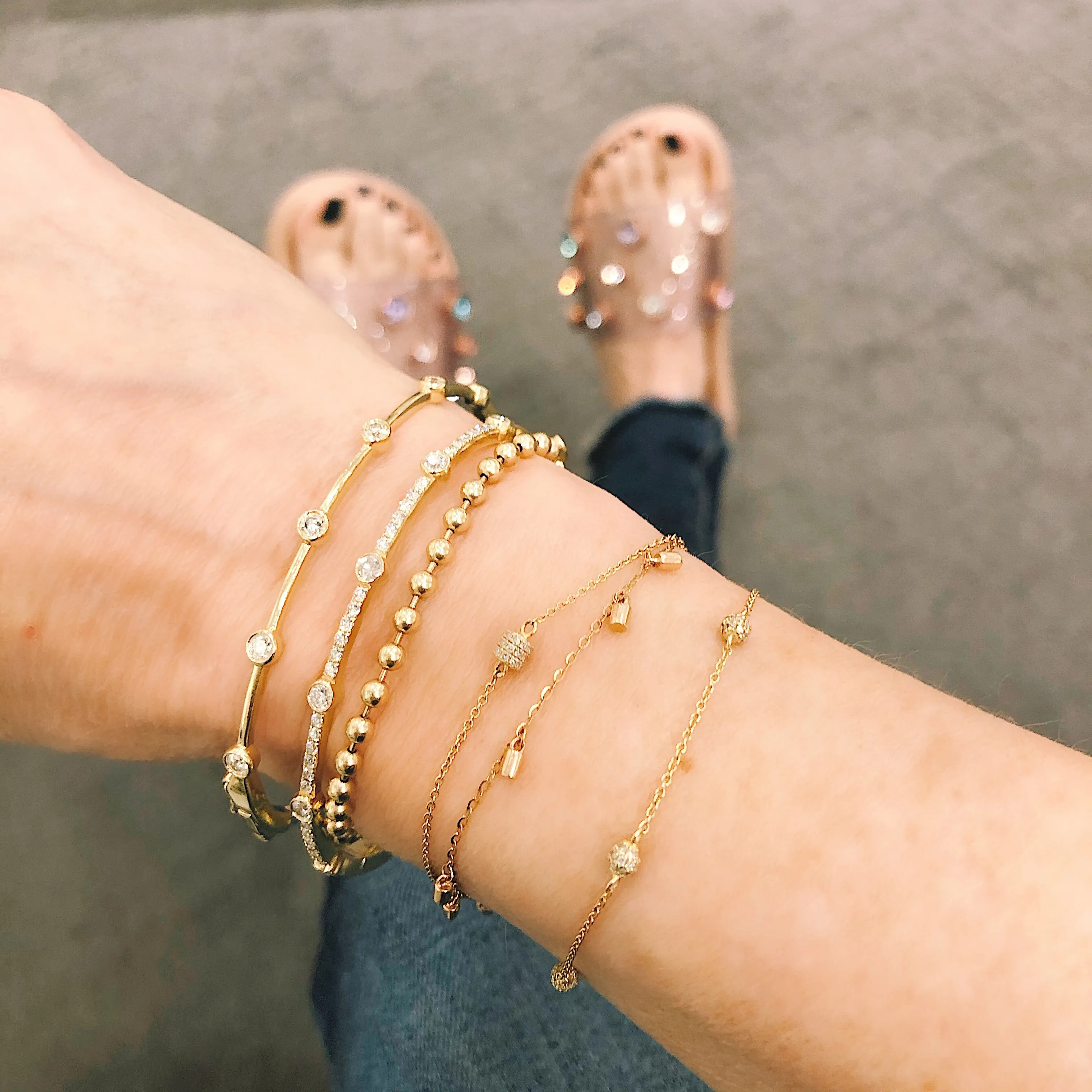 Stones Bangle Bracelet