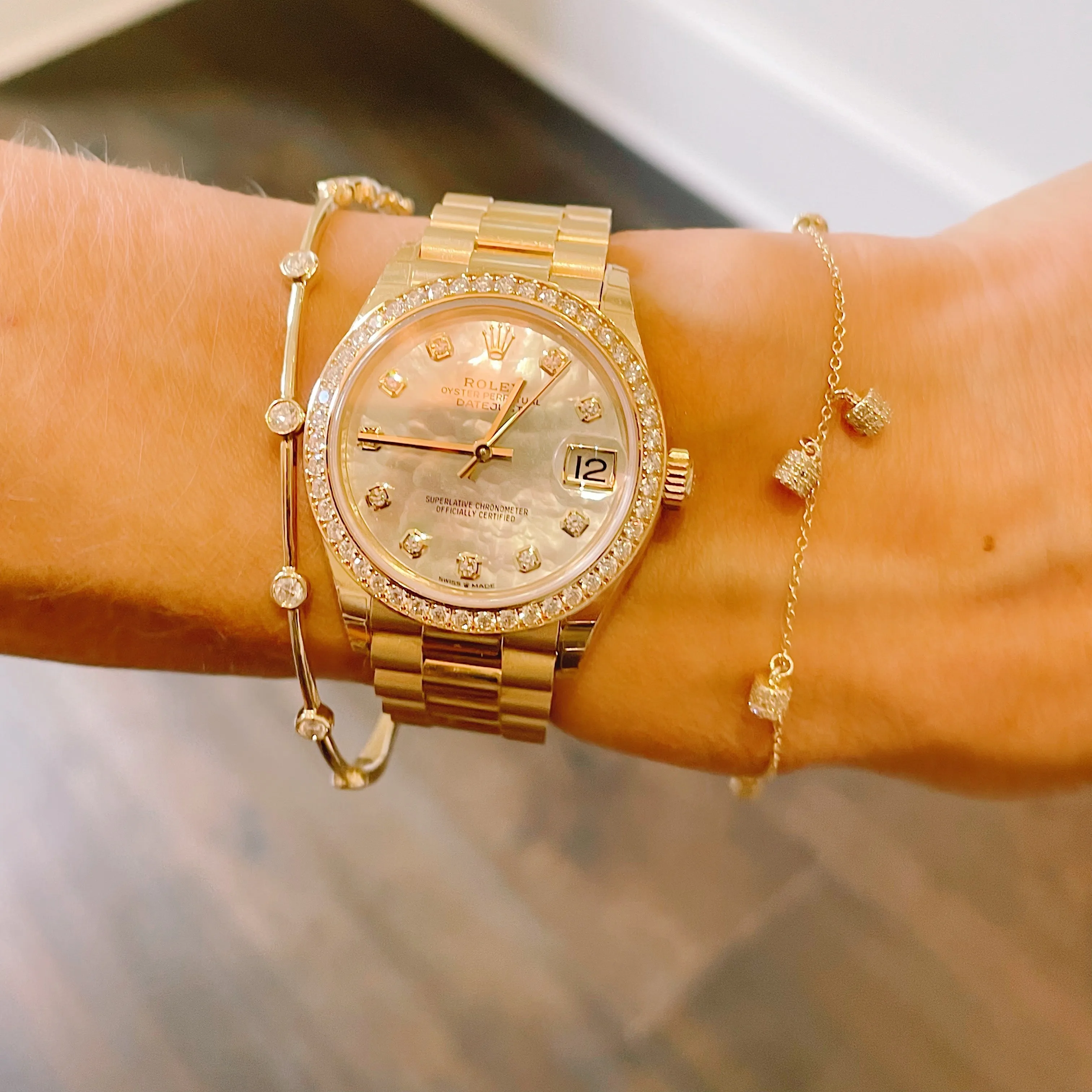 Stones Bangle Bracelet