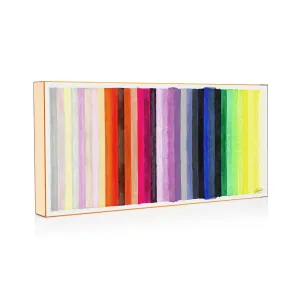 Symphonic Rainbow Glossy Print with Mirrored Frame - 20"x36"