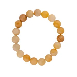 Tan Stone Beaded Bracelet