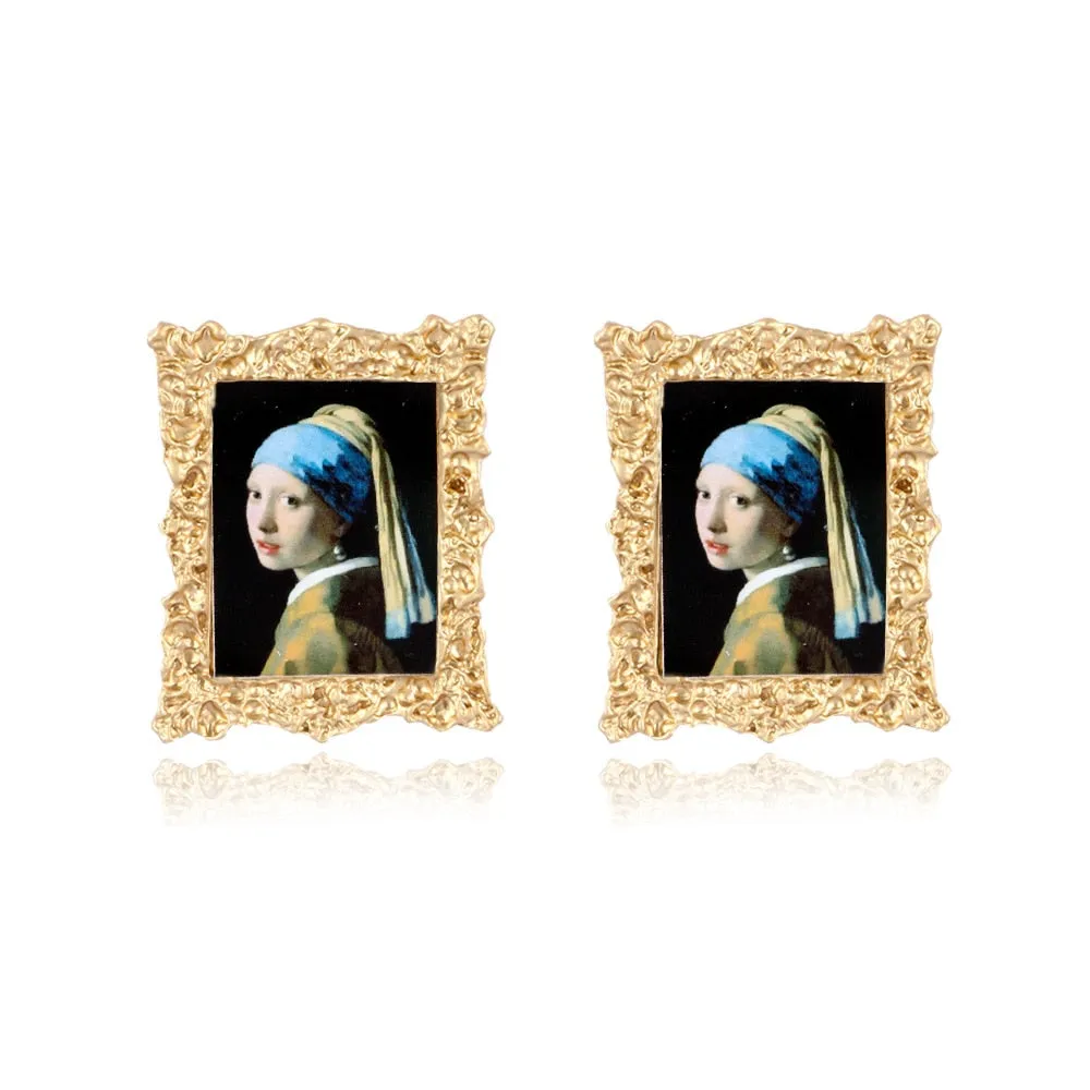 TEEK - Lady Vintage Painting Earrings