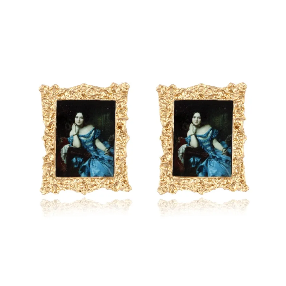 TEEK - Lady Vintage Painting Earrings