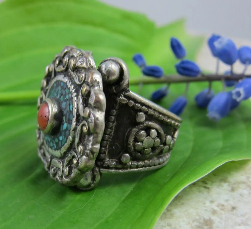 Traditional Vintage Tibetan Ring