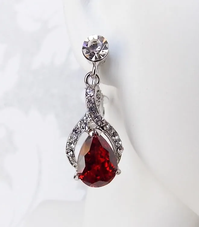 Twist Drop Bridal Earrings