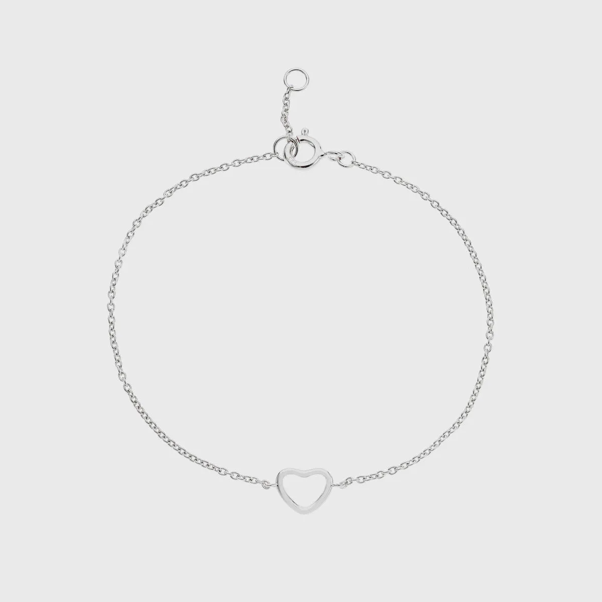 Verona Sterling Silver Love Heart Bracelet