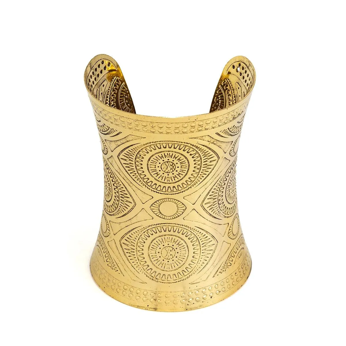 Vintage Elegant Open Ajustable Carved Cuff Bracelets Bangles for Women - Metal Wide Bracelets Indian Style Jewellery Gift