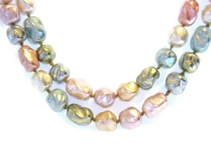 Vintage Faux Pearl Pastel Necklace