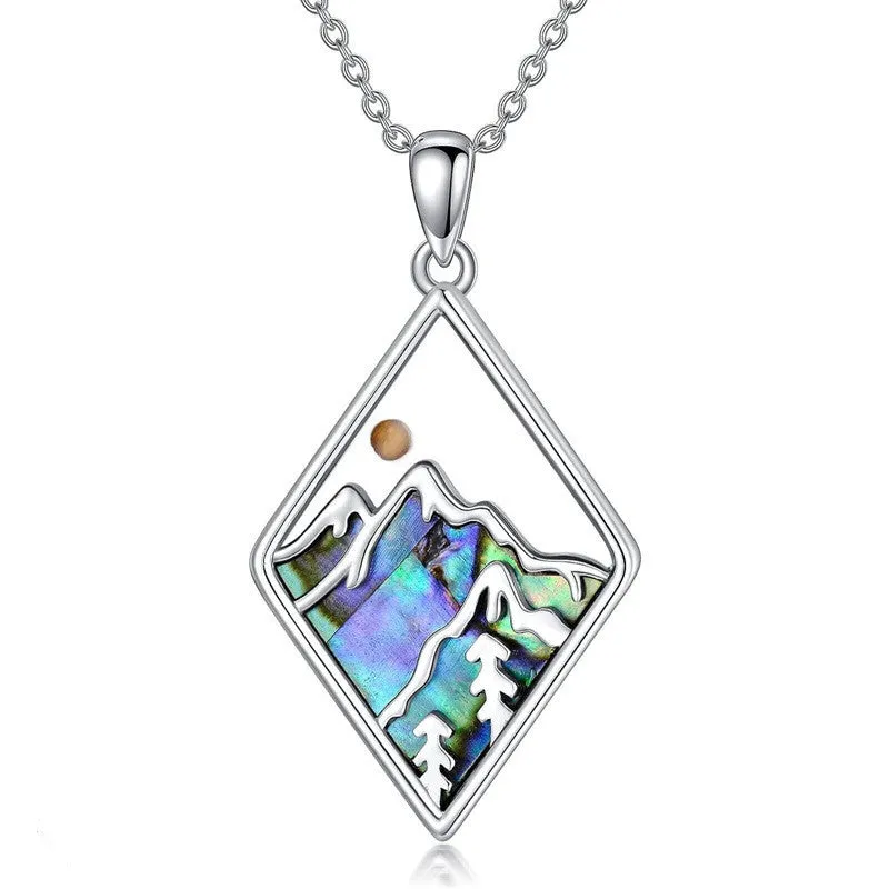 Wholesale  Trendy Minimalist Faith Geometric Stainless Steel Pendant Necklaces