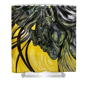 Yellow Eye2 - Shower Curtain